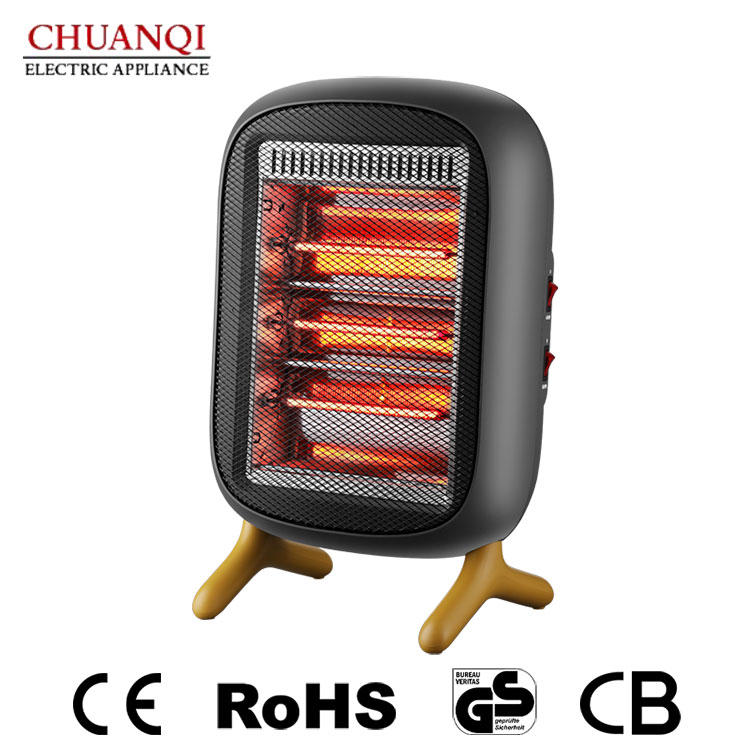Calentador de 3 tubos rojos de 1200 W con base de nuevo diseño