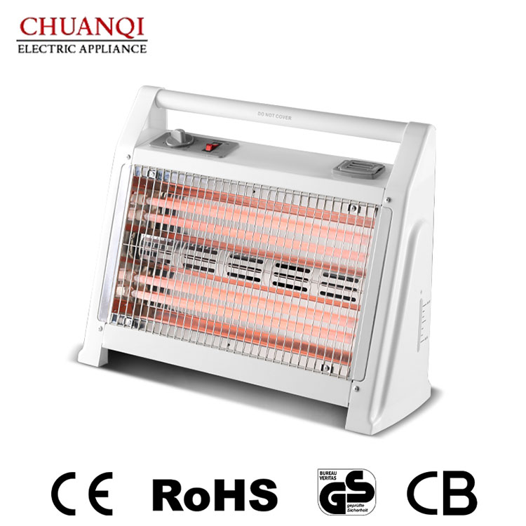 Calentador de cuarzo de 4 tubos 1600W con mango